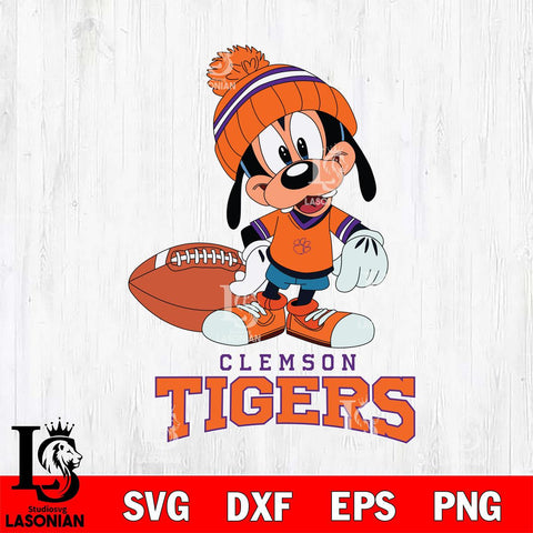 Clemson Tigers Goofy Football SVG DXF EPS PNG FILE,NCAA svg ,Football Digital Download,Instant Download, Silhouette