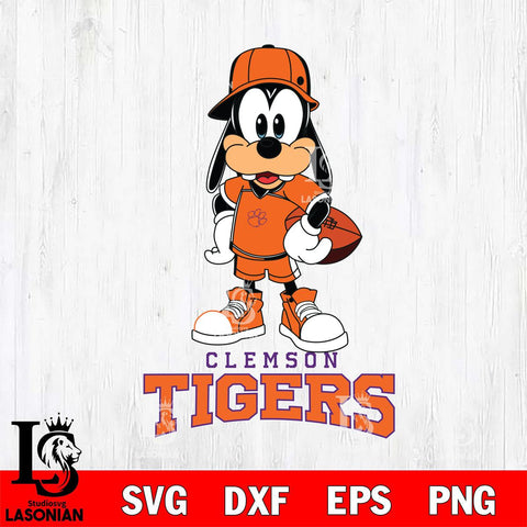 Clemson Tigers Goofy rugby SVG DXF EPS PNG FILE,NCAA svg ,Football Digital Download,Instant Download, Silhouette