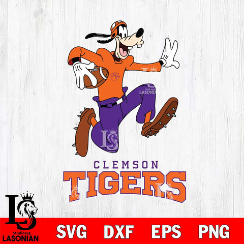 Clemson Tigers Goofy rugby Sport SVG DXF EPS PNG FILE,NCAA svg ,Football Digital Download,Instant Download, Silhouette
