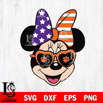 Clemson Tigers Minnie Mouse Love Svg Eps Dxf Png File, NCAA svg, Digital Download, Instant Download