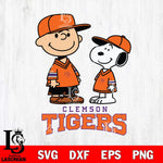 Clemson Tigers Peanuts Snoopy Football SVG DXF EPS PNG FILE,Snoopy File Cut, NCAA Digital Download,Instant Download,Christmas Silhouette