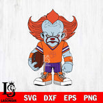 Clemson Tigers Pennywise Horror Sport 11 Svg Eps Dxf Png File, Digital Download