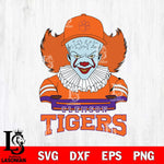 Clemson Tigers Pennywise Horror Sport 2 Svg Eps Dxf Png File, Digital Download