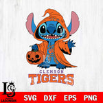 Clemson Tigers Stitch Horror Svg Eps Dxf Png File, NCAA svg, Digital Download, Instant Download