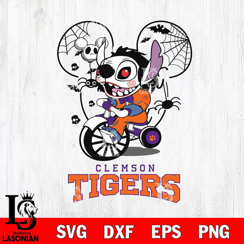 Clemson Tigers Stitch Jigsaws Halloween Svg Eps Dxf Png File, Digital Download, Instant Download