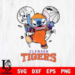 Clemson Tigers Stitch Michael Halloween Svg Eps Dxf Png File, Digital Download, Instant Download