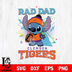 Clemson Tigers Stitch Rad Dad SVG DXF EPS PNG FILE, NCAA File Cut,Digital Download,Instant Download