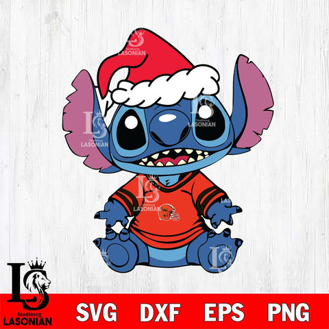 Cleveland Browns Baby Stitch Christmas Svg Eps Dxf Png File, Digital Download, Instant Download