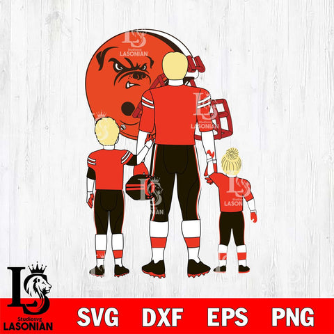Cleveland Browns Best Dad Ever , father day , DAD NFL 3 Svg Eps Dxf Png File, Digital Download, Instant Download