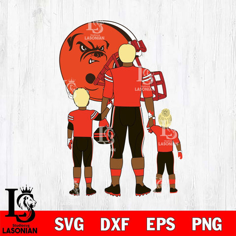 Cleveland Browns Best Dad Ever , father day , DAD NFL 4 Svg Eps Dxf Png File, Digital Download, Instant Download
