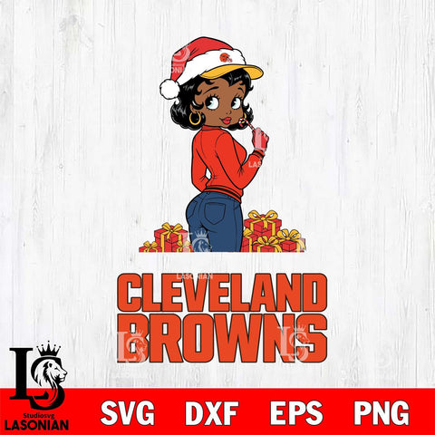 Cleveland Browns Betty Boop Back File Cut, NFL SVG DXF EPS PNG PDF File, Digital Download , Criucut , Silhouette