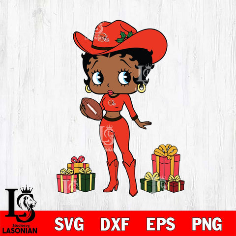 Cleveland Browns Betty Boop Cowboy Football File Cut, NFL SVG DXF EPS PNG PDF File, Digital Download , Criucut , Silhouette