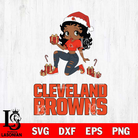 Cleveland Browns Betty Boop Gift File Cut, NFL SVG DXF EPS PNG PDF File, Digital Download , Criucut , Silhouette
