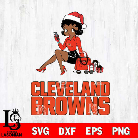 Cleveland Browns Betty Boop Phone File Cut, NFL SVG DXF EPS PNG PDF File, Digital Download , Criucut , Silhouette