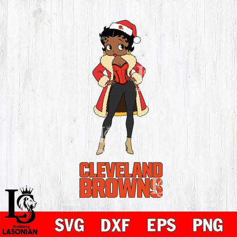 Cleveland Browns Betty Boop Queen File Cut, NFL SVG DXF EPS PNG PDF File, Digital Download , Criucut , Silhouette