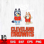 Cleveland Browns Bluey & Bingo 4 Svg Eps Dxf Png File, NFL svg, Digital Download, Instant Download