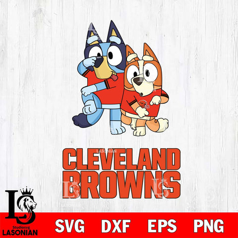 Cleveland Browns Bluey Chilli Dance Mode Svg Eps Dxf Png File, Digital Download, Instant Download