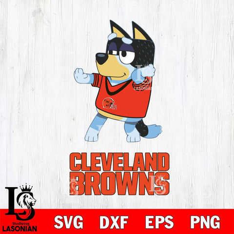 Cleveland Browns Bluey Dad Dance Svg Eps Dxf Png File, Digital Download, Instant Download