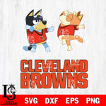 Cleveland Browns Bluey Dance Svg Eps Dxf Png File, Digital Download, Instant Download