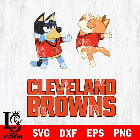 Cleveland Browns Bluey Dance Svg Eps Dxf Png File, Digital Download, Instant Download