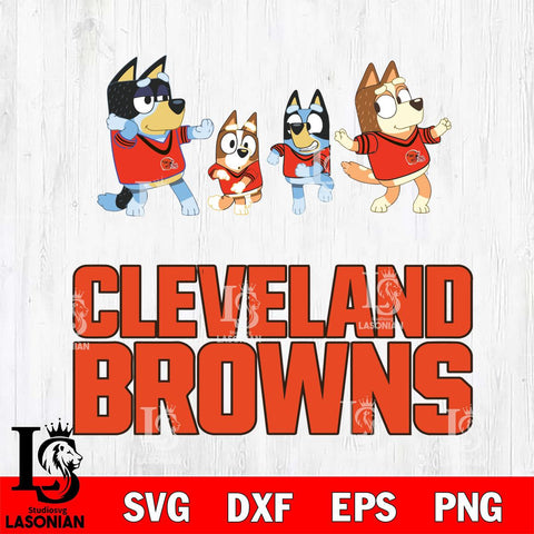 Cleveland Browns Bluey Dance Mode Squats Svg Eps Dxf Png File, Digital Download, Instant Download