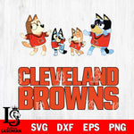 Cleveland Browns Bluey Dance Squats Svg Eps Dxf Png File, Digital Download, Instant Download