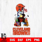 Cleveland Browns Bluey Halloween NFL 2 Svg Eps Dxf Png File, Digital Download, Instant Download