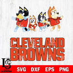 Cleveland Browns Bluey Mode Dance Squats Svg Eps Dxf Png File, Digital Download, Instant Download