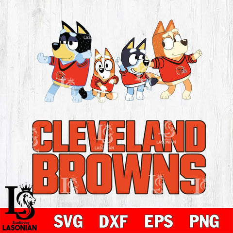Cleveland Browns Bluey Mode Dance Squats Svg Eps Dxf Png File, Digital Download, Instant Download