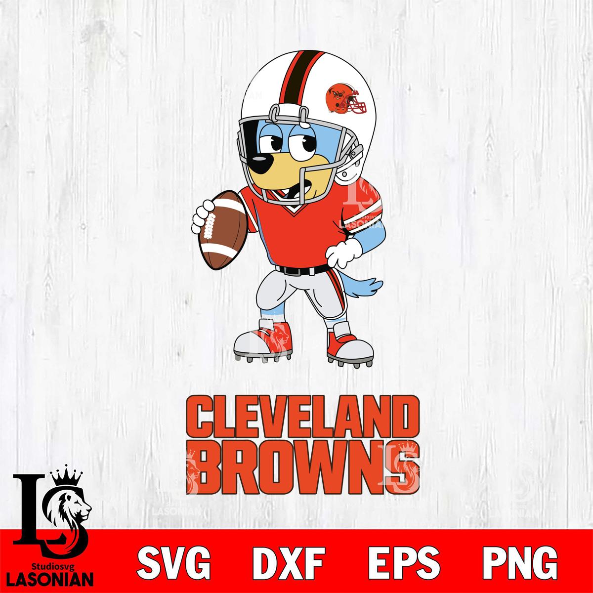 Cleveland Browns Bluey rugby – lasoniansvg