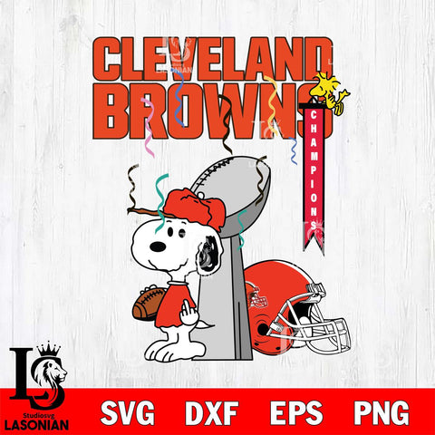 Cleveland Browns Charlie Brown and Snoopy Super Bowl Svg Eps Dxf Png File, NFL svg , Digital Download , Instant Download, Cricut File