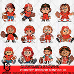 Cleveland Browns Chucky Horror Bundle 12 SVG Svg Eps Dxf Png File, Bundle NFL svg, Digital Download, Instant Download