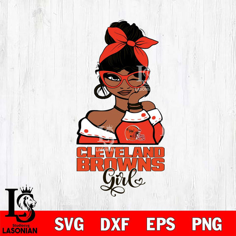Cleveland Browns Fan Girl Svg Eps Dxf Png File, Digital Download, Instant Download