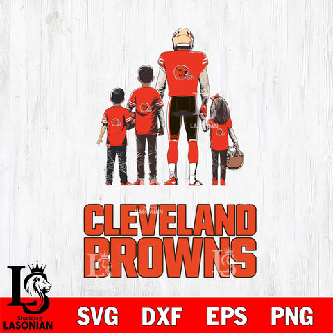 Cleveland Browns Father Football SVG DXF EPS PNG FILE,NFL SVG, Father day Digital Download,Instant Download, Silhouette