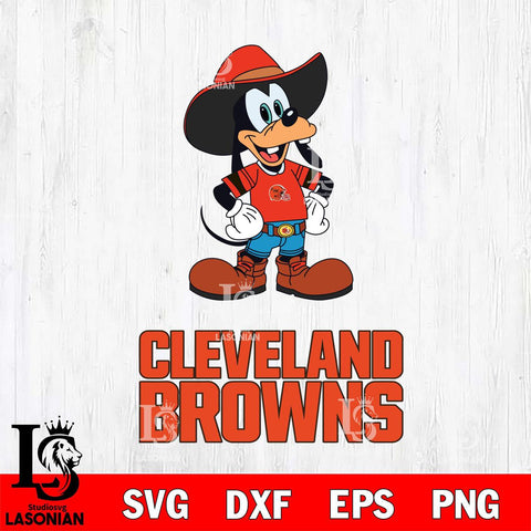 Cleveland Browns Goofy Cowboy Sport SVG DXF EPS PNG FILE,NFL Cricut ,Football Digital Download,Instant Download, Silhouette