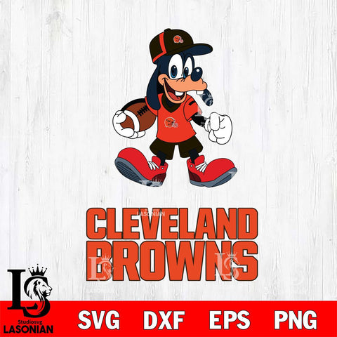 Cleveland Browns Goofy Football Player SVG DXF EPS PNG FILE,NFL Cricut ,Football Digital Download,Instant Download, Silhouette