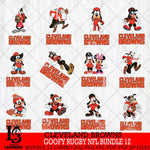 Cleveland Browns Goofy Rugby NFL Bundle 12 SVG DXF EPS PNG FILE,NFL bundle svg ,Football Digital Download,Instant Download, Silhouette