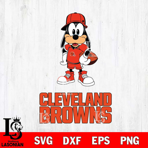 Cleveland Browns Goofy rugby SVG DXF EPS PNG FILE,NFL Cricut ,Football Digital Download,Instant Download, Silhouette