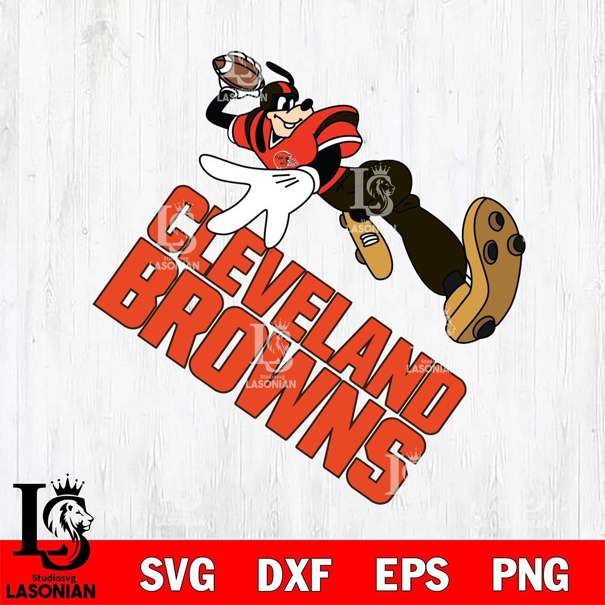 Cleveland Browns Goofy rugby player – lasoniansvg