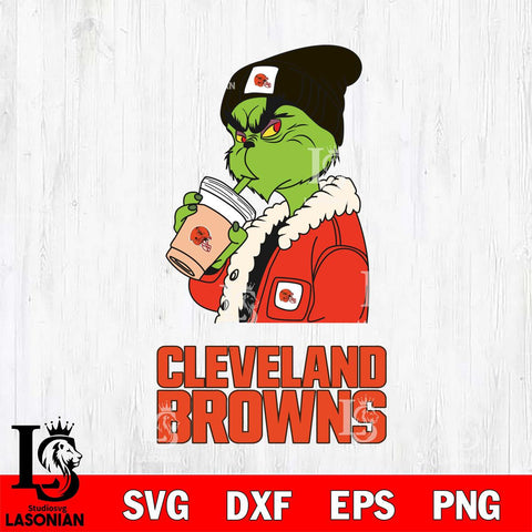 Cleveland Browns Grinch Bougie Football Svg Eps Dxf Png File, Digital Download, Instant Download