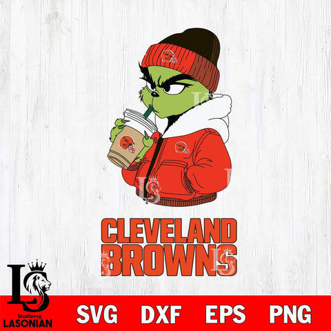 Cleveland Browns Grinch Bougie Sport Svg Eps Dxf Png File, Digital Download, Instant Download