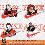 Cleveland Browns Halloween NFL Bundle 4 Svg Eps Dxf Png File, Digital Download, Instant Download