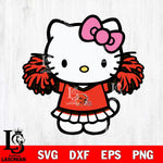 Cleveland Browns Hello Kitty Cheerleader 3 Svg Eps Dxf Png File, Digital Download, Instant Download