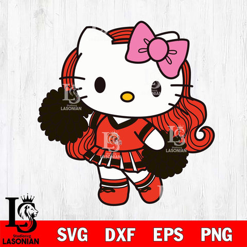 Cleveland Browns Hello Kitty Cheerleader 7 Svg Eps Dxf Png File, Digital Download, Instant Download