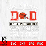 Cleveland Browns Im A Proud Dad SVG DXF EPS PNG FILE, NFL File Cut,Digital Download,Instant Download, Silhouette