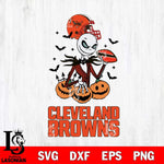 Cleveland Browns Jack Skellington 2 halloween Svg Eps Dxf Png File, Digital Download, Instant Download