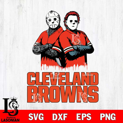 Cleveland Browns Jason Voorhees 8 Svg Eps Dxf Png File, Digital Download