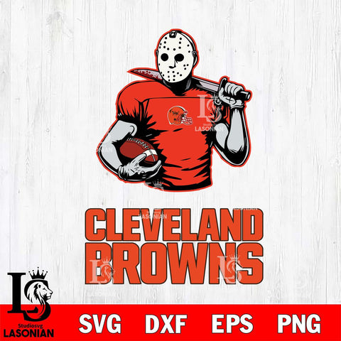 Cleveland Browns Jason Voorhees 9 Svg Eps Dxf Png File, Digital Download