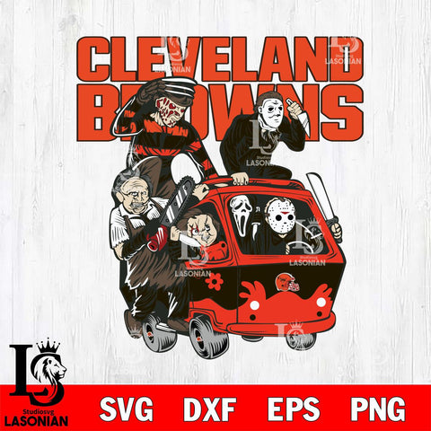 Cleveland Browns Jason Voorhees Horror 10 Svg Eps Dxf Png File, NFL svg, Digital Download, Instant Download