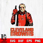 Cleveland Browns Jason Voorhees Horror 3 Svg Eps Dxf Png File, NFL svg, Digital Download, Instant Download